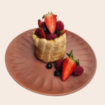 Charlotte fruit rouge