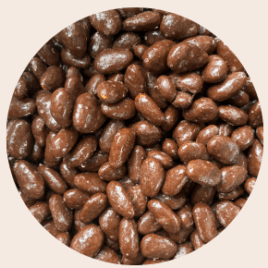 Amandes chocolat gros plan